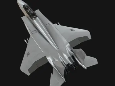 F-15 Jet Low-poly 3D model