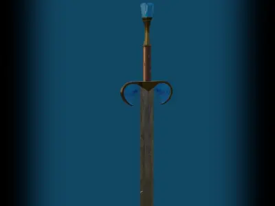 Angel Sword Low-poly 3D model get