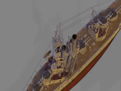 HMS Marlborough 3D model