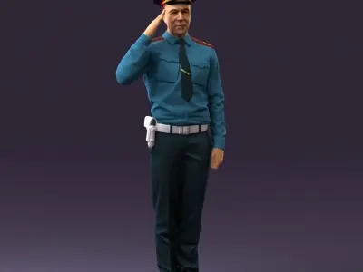 soviet militsioner 1109 3D model