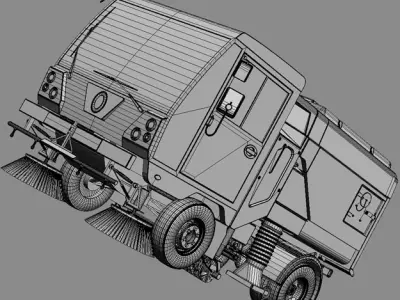 Street Sweeper Scarab 3D model