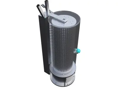 Honeycomb storage silo 3D model