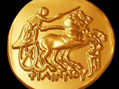 gold coin 3D print model