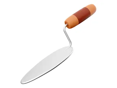 Trowel tool cartoon icon 3D model