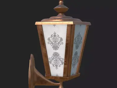 Vintage Lamp PBR model 3D 3D model