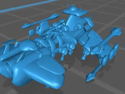 Starcraft Battlecruiser 3D print model