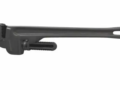 Classic pipe wrench colect 3D model