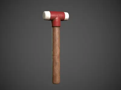 Hammer Low-poly 3D model 15