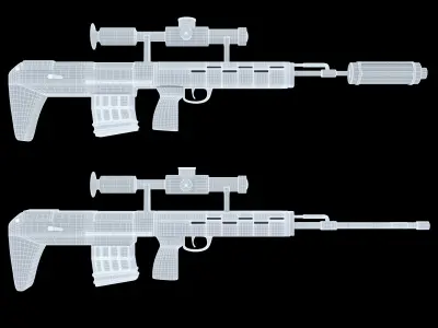 gun m3 3D model