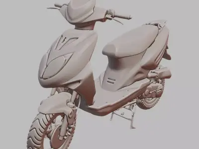Modern Scooter Two Wheeler Vehicle 3D Printable 3D print model