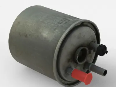 Fuel Filter Low Poly Low-poly 3D model