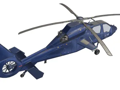 Harbin Z-19 Low-poly 3D model