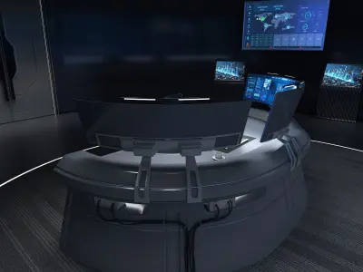 Small control room 3D model
