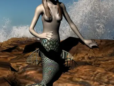 Mermaid 3D model buy