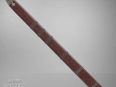 Viking Sword Low-poly 3D model order