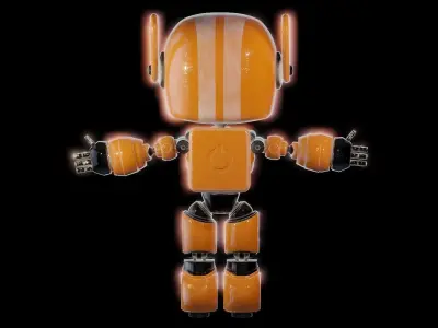 ORANGE ROBOT from LOVE DEATH AND ROBOTS Free 3D model