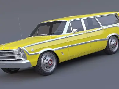 1966 Ford Country Squire 3D model