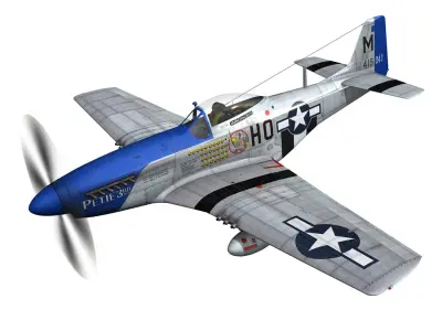 North American P-51D Mustang - Petie 3rd 3D model