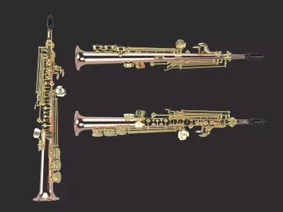 Sax instrument Pendant jewelry 3D print model