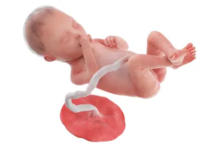 Fetus Anatomy Week 25 Static 3D model