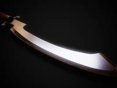 Khopesh Low-poly 3D model