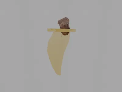 Ottoman Dagger Low-poly 3D model