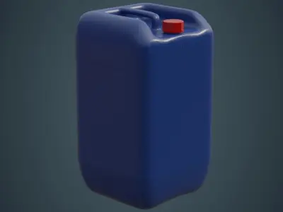 Fuel Can 7A Low-poly 3D model