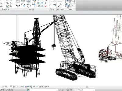 20 Models Cranes Revit Family 2015 3D model