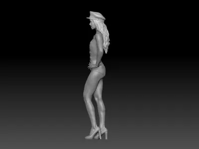 PIN UP NAVY GIRL 3D print model