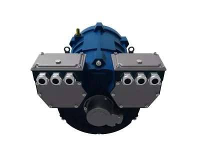 80kW Electric Motor Free 3D model