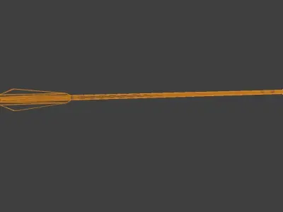 bolt arrow 4 Low-poly 3D model