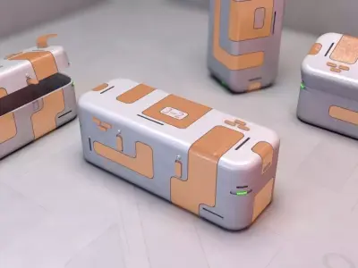 sci-fi box 3D model buy
