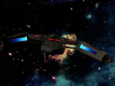 Starship USS Resonance  Free 3D model