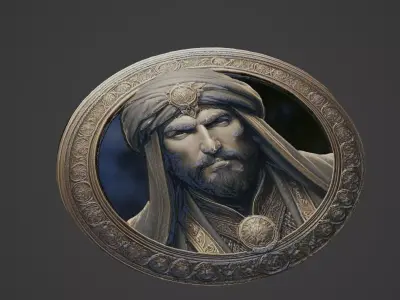 Saladin Medallion 3D print model purchase