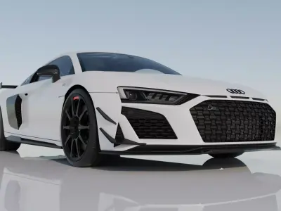 Audi R8 GT RWD 2023 High Detail Game Ready Cinematic Low-poly 3D model