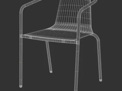  Replica iSiMAR Cafe Armchair Model, Red 