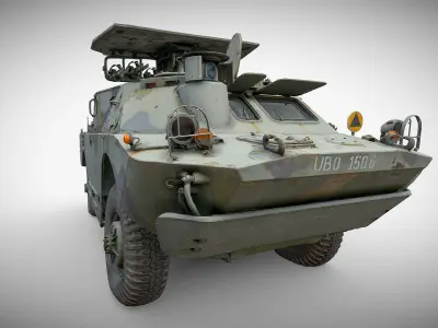 Tank destroyer BRDM-2 9P133 3D model