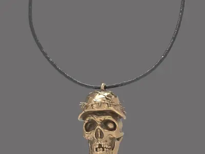 Skull pendant 3D print model