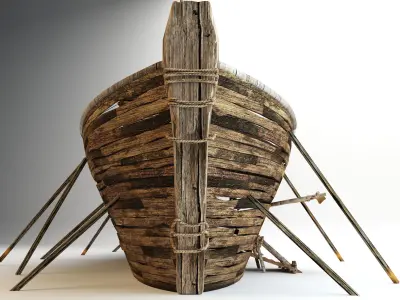 low poly noah ark  3D model