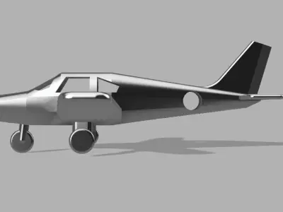 Piper ArcherII PA28-181 Keychain with flapup 3D print model