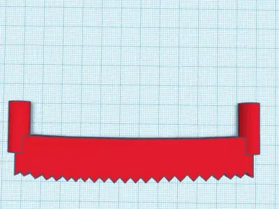 Antique saw for decoration 3D print model