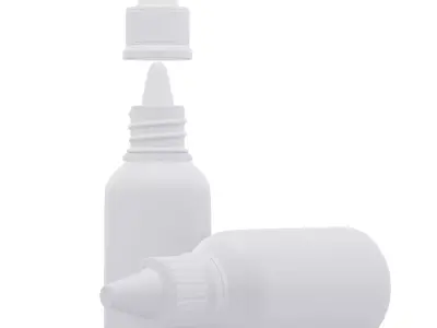 Plastic Dropper Bottle  3D Model  Low-poly 3D model