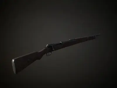 Kar 98k german ww2 rifle Low-poly 3D model