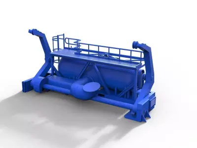 Davit for diver lifeboat type D short 3D print model