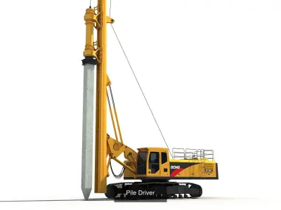 Construction Vehicles bundle 3D Model Pack