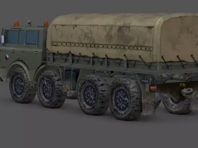 Tatra 813 8x8 Koloss Heavy Truck 3D Model Low-poly 3D model
