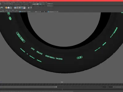 Full Detail high poly TIRE 3D model