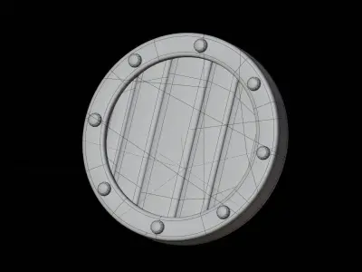 Shield 3D Illustration 3D model buy