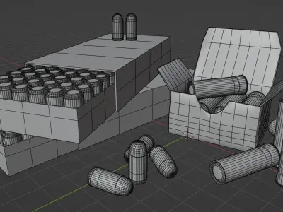 Ammunition prop 3d model Low-poly 3D model