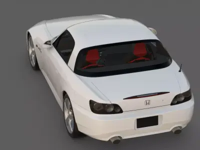 2009 Honda S2000 Ultimate Edition 3D Model  The Final VTEC Low-poly 3D model